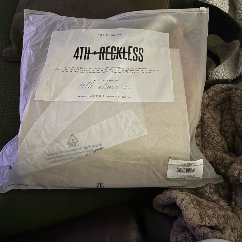 4th + Reckless Faux Suede Bag Brand New